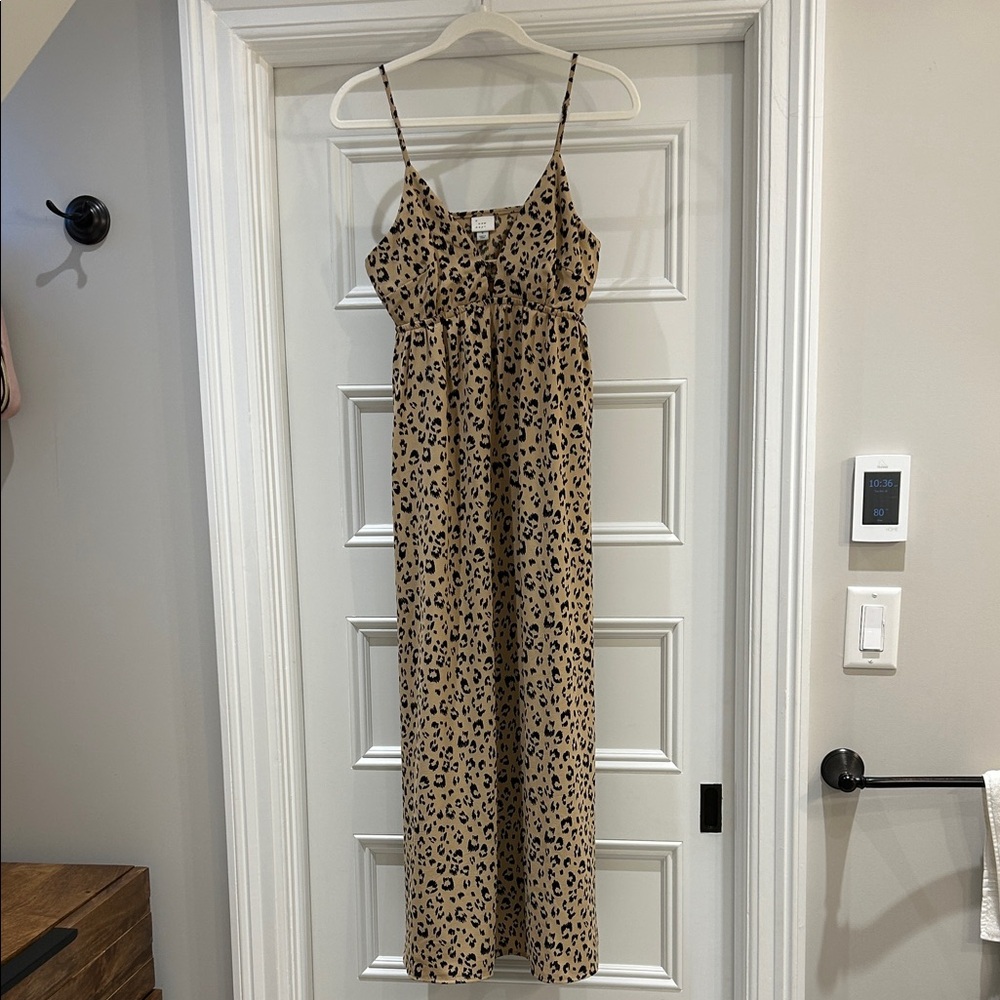 Leopard Print Maxi Dress